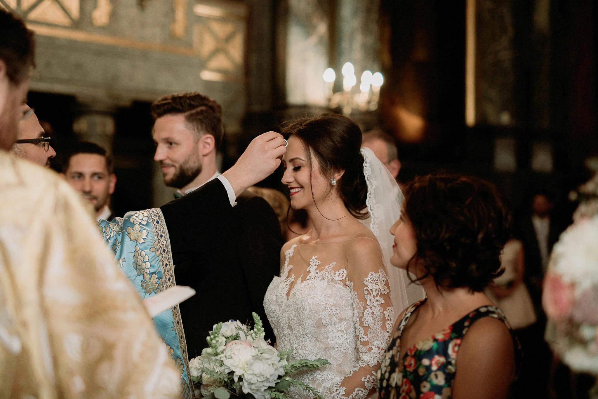 wedding rituals performed inside an orthodox church