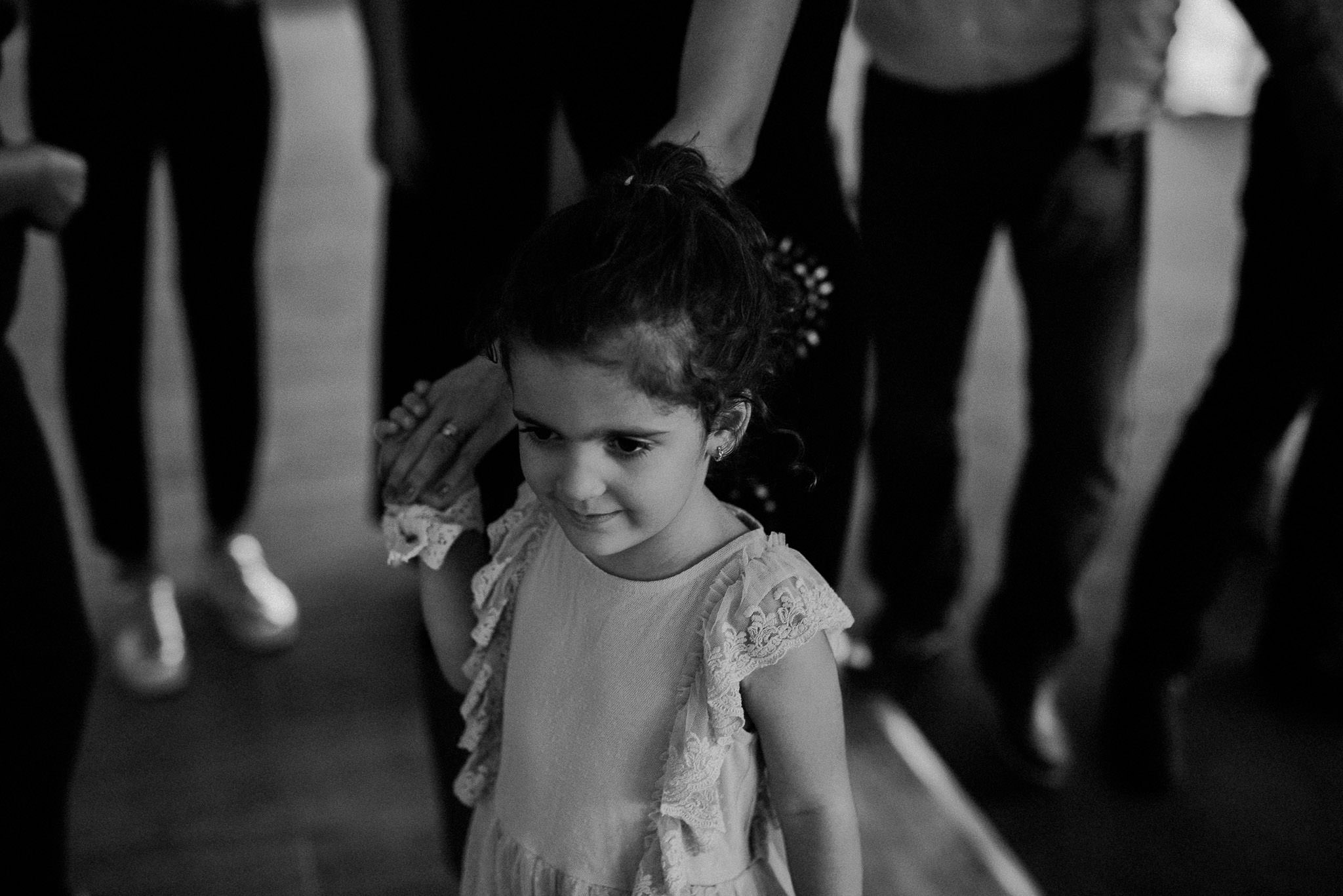 little girl as a wedding guest