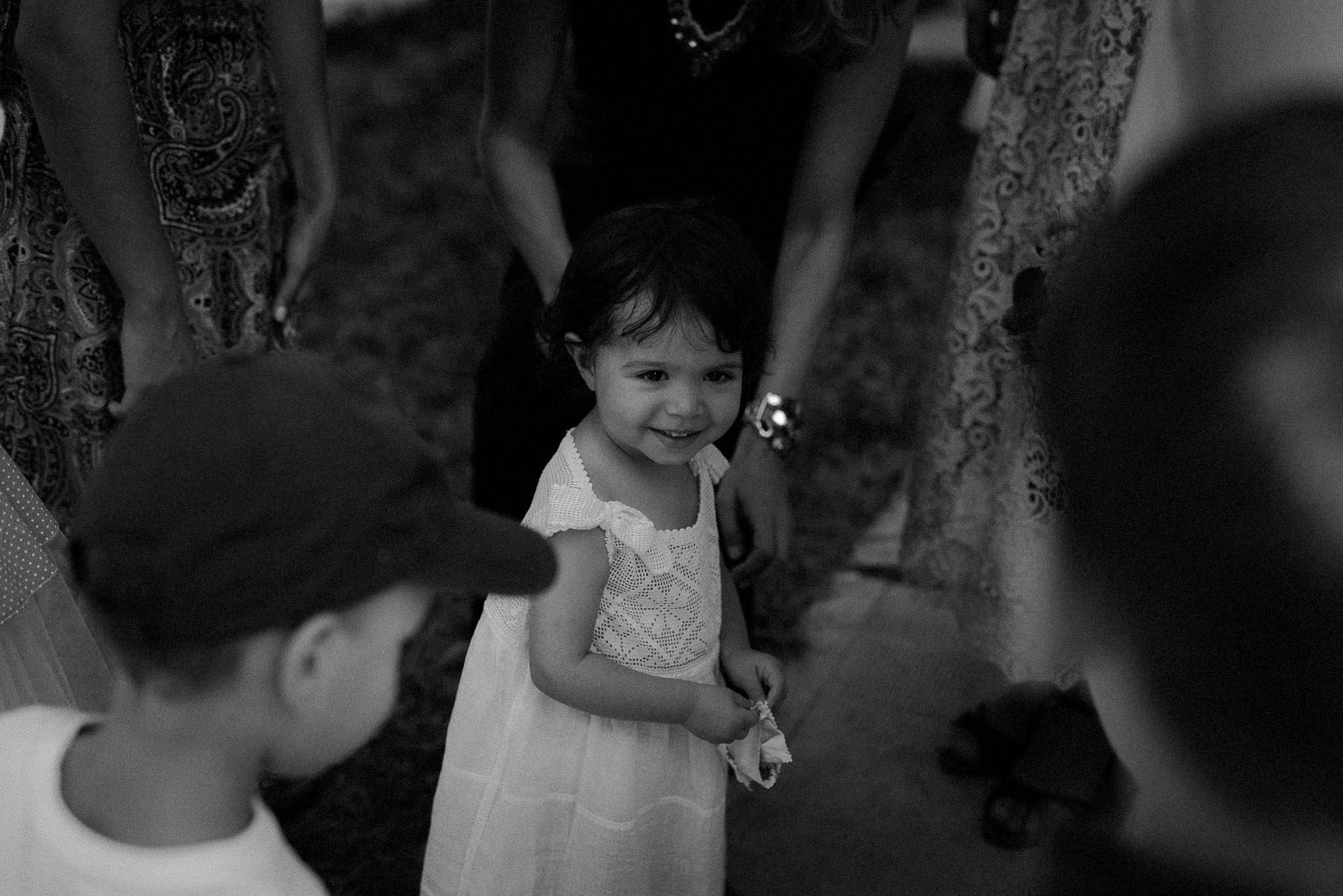little girl attending the wedding