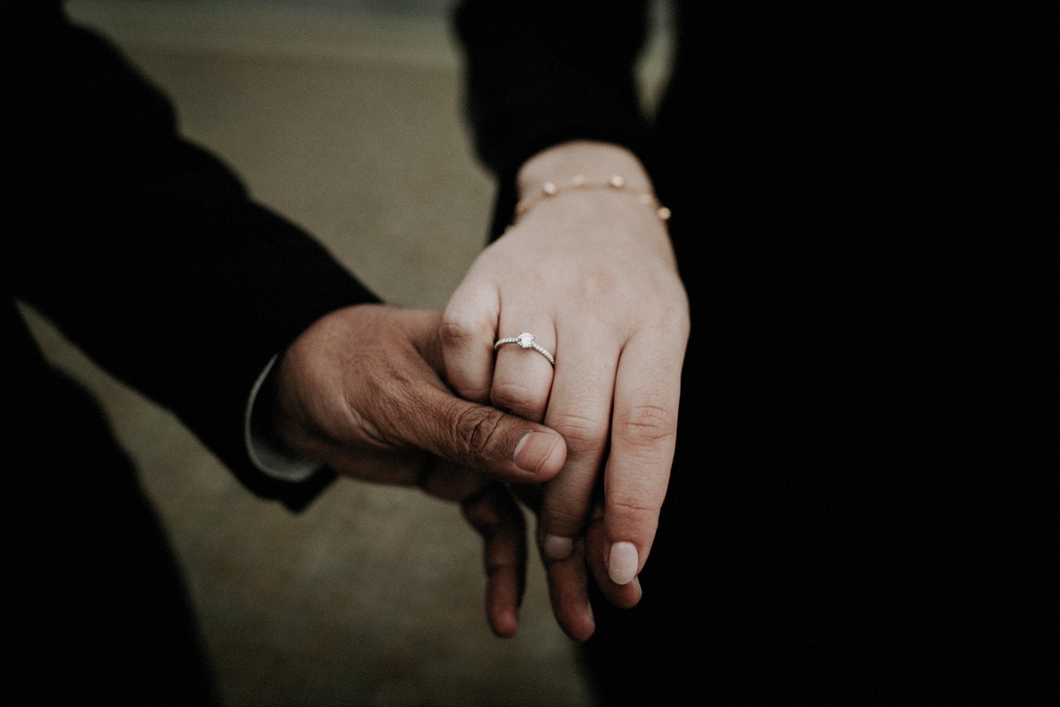 engagement ring from a surprise proposal photo session in Porto